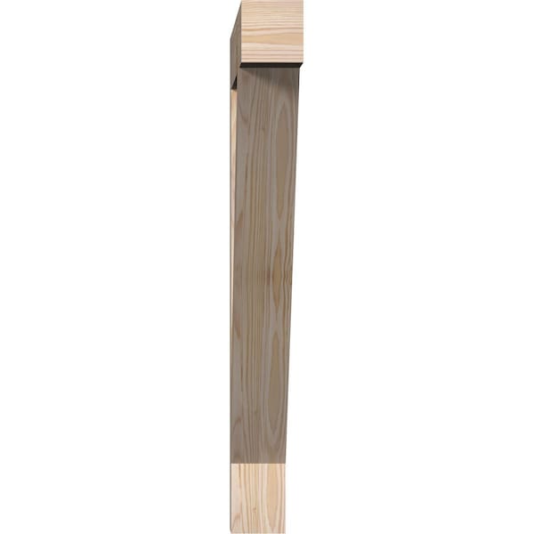 Traditional Block Smooth Bracket, Douglas Fir, 3 1/2W X 28D X 32H